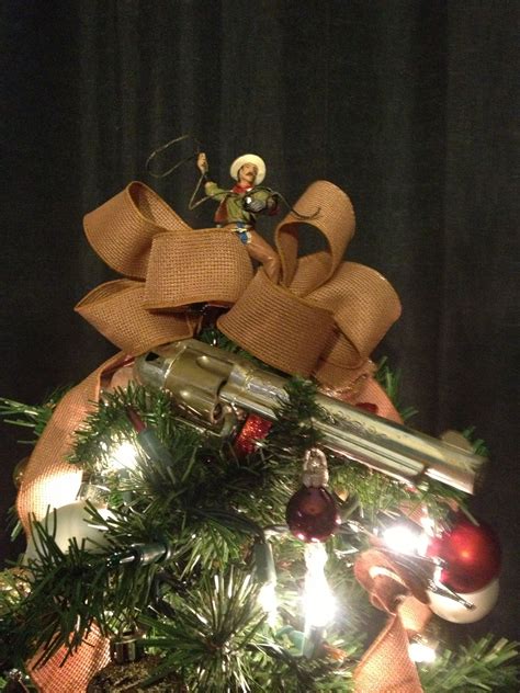 Cowboy Christmas tree Perfect for Tate's first Christmas tree Western Christmas Tree, Cowboy ...