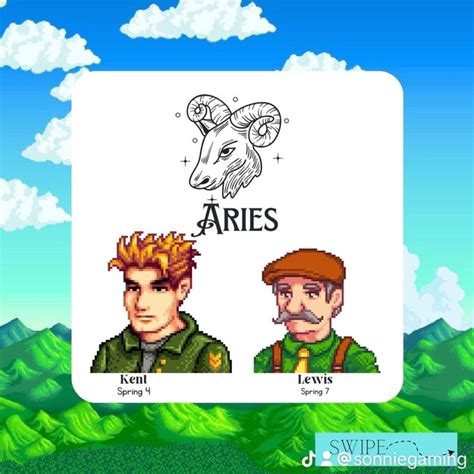 stardew valley zodiac signs in 2024 | Zodiac signs, Fantasy games ...