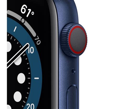 APPLE Watch Series 6 Cellular - Blue Aluminium with Deep Navy Sports ...