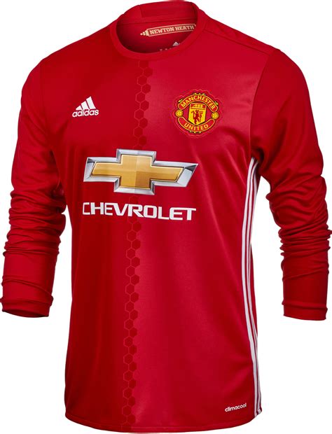 adidas Manchester United L/S Jersey - Manchester United Home Jerseys