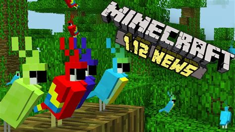 Minecraft News 1.12 - Colorful Parrots, Custom Crafting & MORE ! ! ! - YouTube