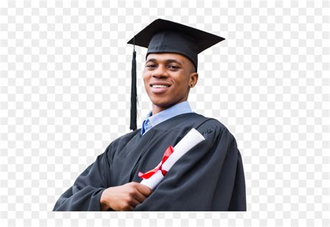 A Picture Of An African American Male Graduate - African American Graduate Png, Transparent Png ...