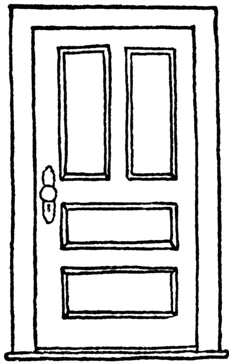 Closed Hinged Door | ClipArt ETC