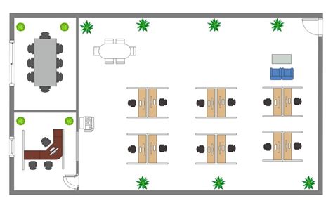 the office floor plan layout - Garnet Teague