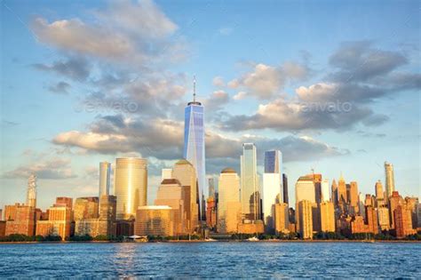 Manhattan Skyline at Sunset