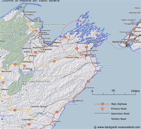 Where is Paradise Bay Scenic Reserve? Map - New Zealand Maps