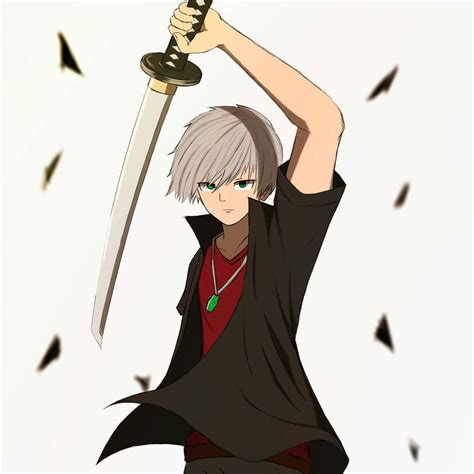 Anime boy with katana by RomansHD on DeviantArt