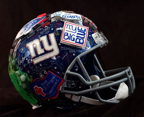 New York Giants Hand Painted Helmets | Fazzino