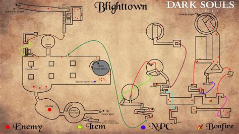 Dark Souls Blight Town Map - Big Bus Tour Map