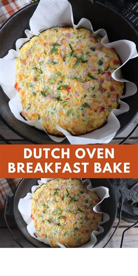 Dutch Oven Breakfast Bake Recipe » Campfire Foodie