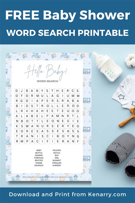 Free Printable Baby Shower Word Search Games - Ideas for the Home