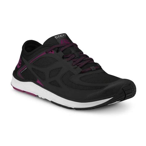 ST-2 Womens 0mm ZERO DROP & WIDE TOE BOX Road Running Shoes Black/Raspberry - Shoes from ...