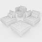 Ikea ArmChair Sofa - Sofa - 3D model