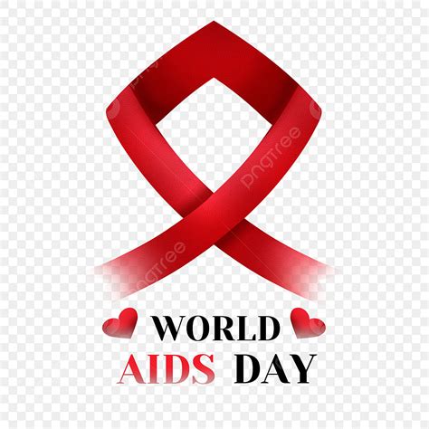 World Aids Day PNG Transparent, Red Simple Style Love Ribbon World Aids Day, Ribbon, Simple ...