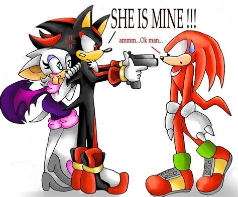 shadow want to kill knux because he love rouge XD - Shadow and Rouge ...