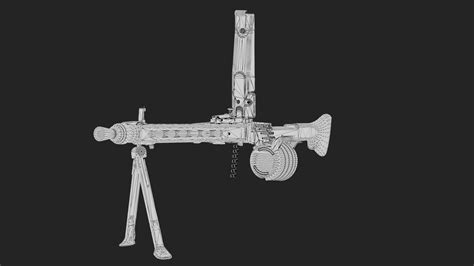 3D MG-3 Machine Gun - TurboSquid 2100666