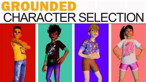 Grounded Character 'Creation' (Teen Selection - Max, Willow, Pete, Hoops, Backstory, Options ...