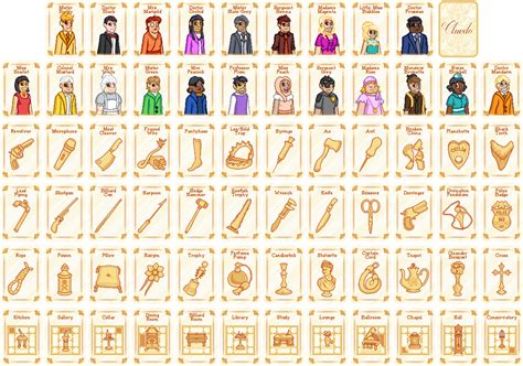 Cluedo Cards by SugarySweetSprites on DeviantArt