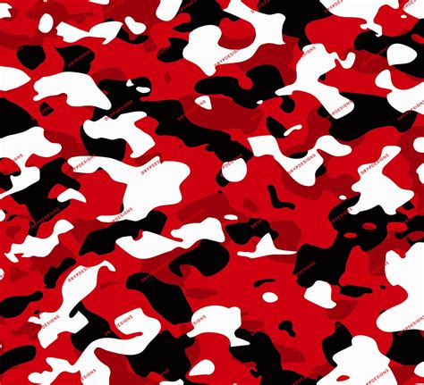 Red Digital Camo Background