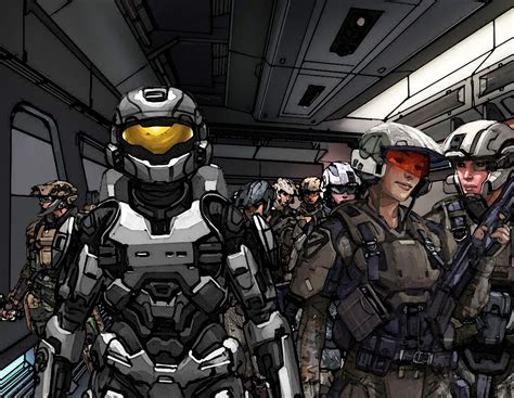 Halo Reach Trooper Squad B With Spartan Officer by cascarosan on DeviantArt