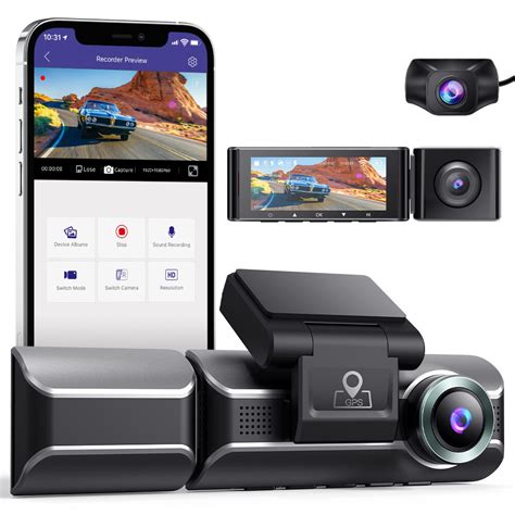 AZDOME M550 Dash Cam with Rear and Cabin Cam (112.49 USD) - CouponsFromChina.com