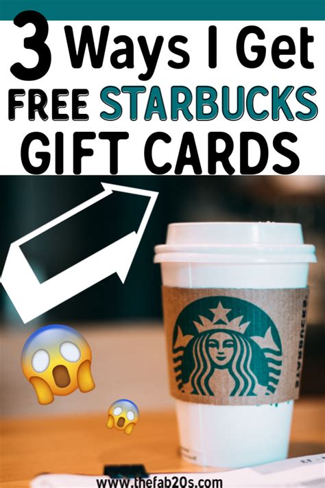 3 Ways I Get Free Starbucks Gift Cards - TheFab20s