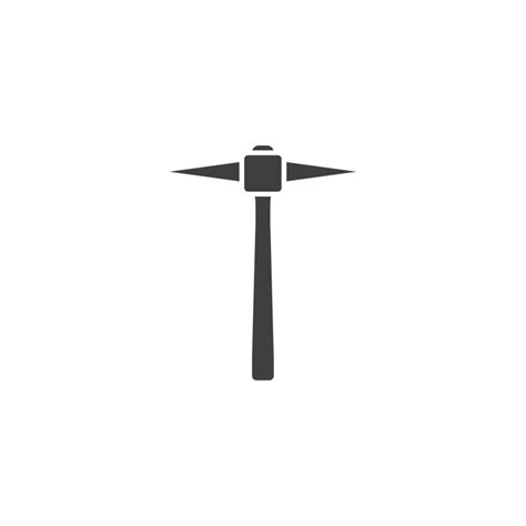 Vector sign of the Pickaxe symbol is isolated on a white background ...