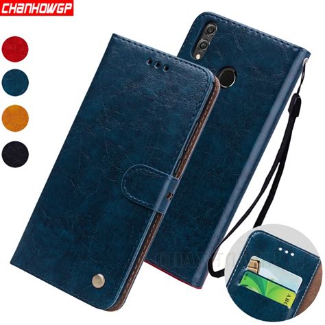 New Vintage Leather Case For Huawei Y9 2019 Flip Wallet Cases For Huawei Y9 2019 Y 9 2019 Y92019 ...