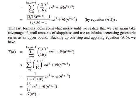 algorithms - How does my textbook solve this summation equation for the ...