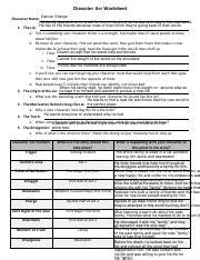 character-arc-worksheet.pdf - Character Arc Worksheet Character Name: Damon Sharpe His family ...