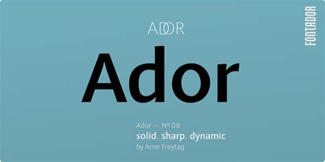 Ador Fonts | I Love Typography