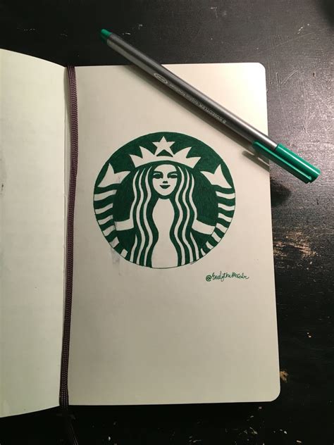 Starbucks logo by @emilythemccabe :) Starbucks Logo, ? Logo, Art, Art ...