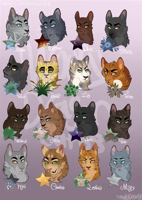 Leaders of Riverclan by WoofyDragoncat68 on DeviantArt