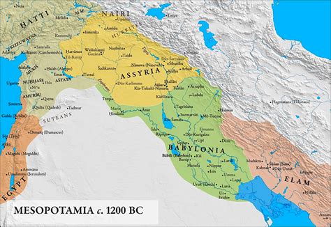 Ancient Mesopotamia World Map