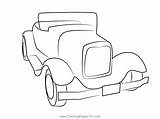 Classic Car Old Coloring Page For Kids  Free Vintage Cars Printable sketch template