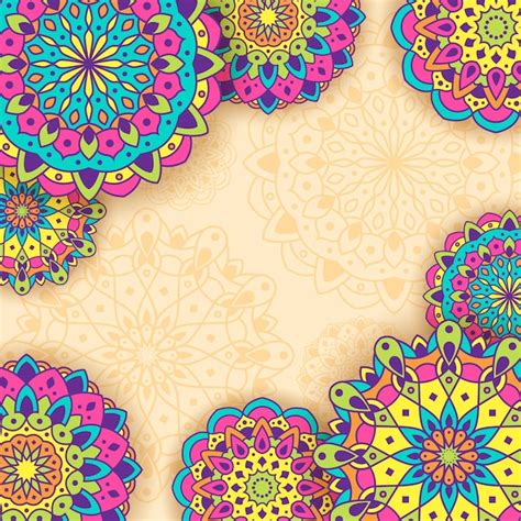 Premium Vector | Diwali rangoli background