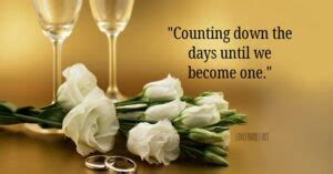 150 Wedding Countdown Quotes and Phrases