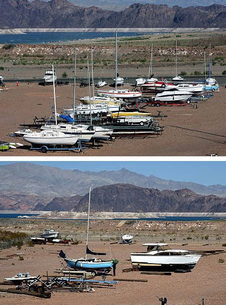 Before And After: Lake Mead And The Drought Photos and Images | Getty ...