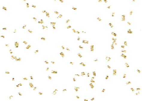 Paper Confetti Gold Computer file - Gold confetti floating material png ...