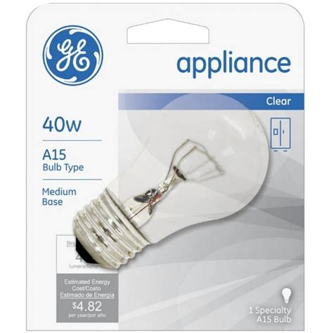 General Electric Appliances 40W, 15 Amp Bulb 1 ea - Walmart.com ...