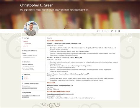 20++ Resume portfolio website examples For Your Needs