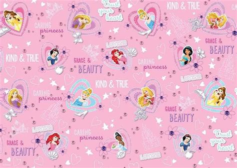 DISNEY PRINCESS - PATTERN SHEET A4 EDIBLE IMAGE