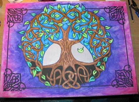 Tree of life painting, Celtic tree of life, Painting tree