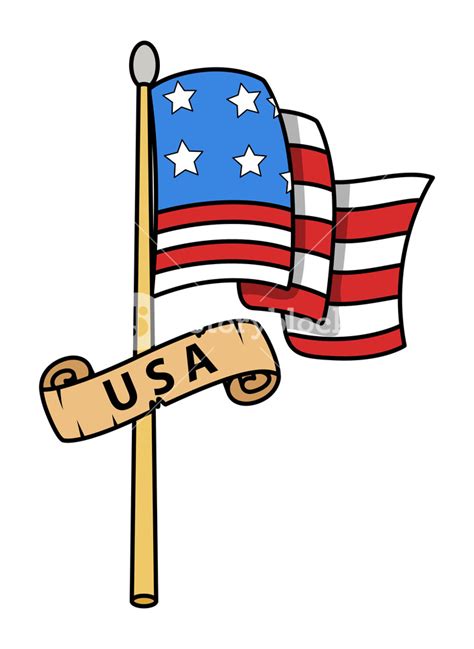 Cartoon American Flag Clipart | Free download on ClipArtMag