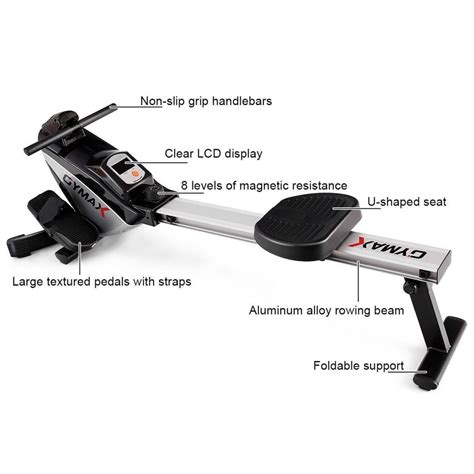 Adjustable Resistance Folding Magnetic Rowing Machine - CleneJoe