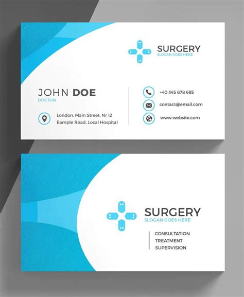 Free medical business card templates printable - ionhor