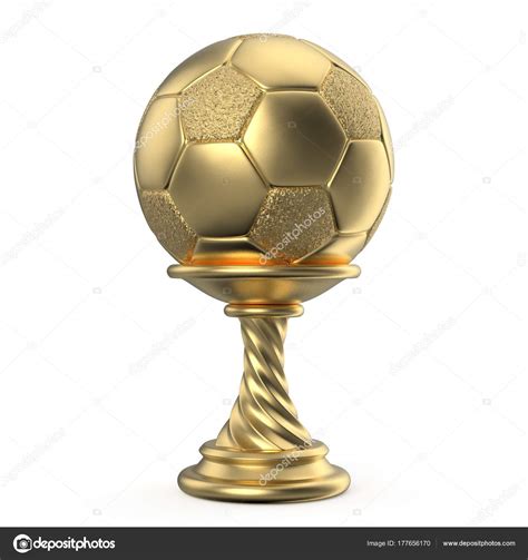 Gold trophy cup SOCCER FOOTBALL 3D Stock Photo by ©djmilic 177656170