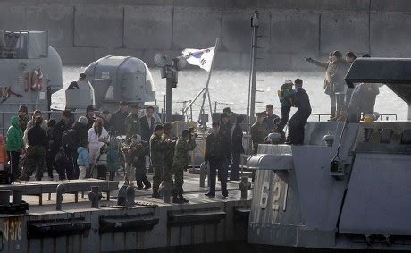 South Korean Residents Fleeing Yeonpyeong Island Editorial Stock Photo ...