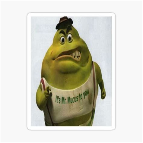 "Mucinex Man" Sticker for Sale by YearningDread | Redbubble