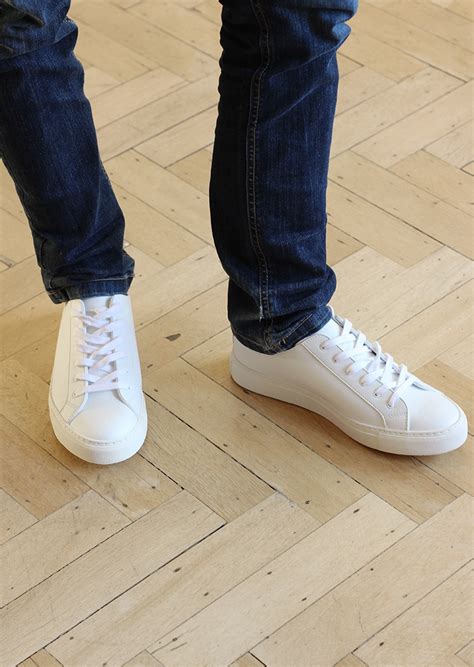 White vegan leather shoes for men| Good Guys